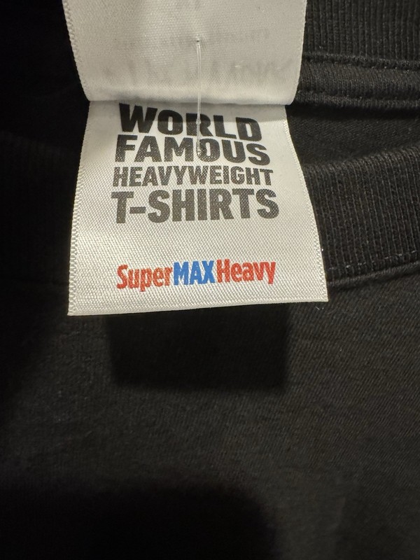 Shaka Wear Super Max Heavy Heavyweight Black Crew Neck Cotton T-Shirt XL gallery