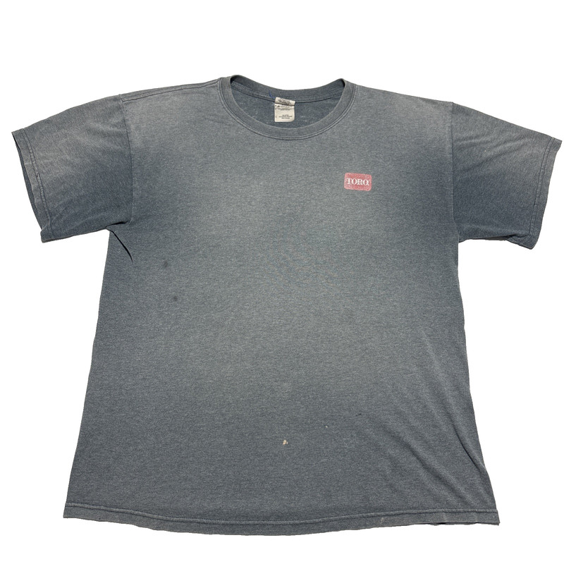 Vintage Toro Lawn Mower Durability Passion Faded Tee 50/50 Adult Large Dryblend