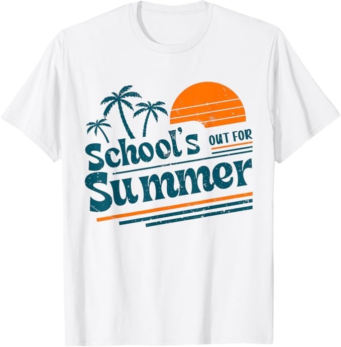 School’s Out for Summer Teacher Boy Kids Last Day of School T-Shirt