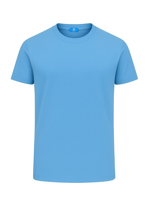 KITON KIRED “Bacio” Blue Exclusive Crepe Cotton Short Sleeve T-Shirt NEW