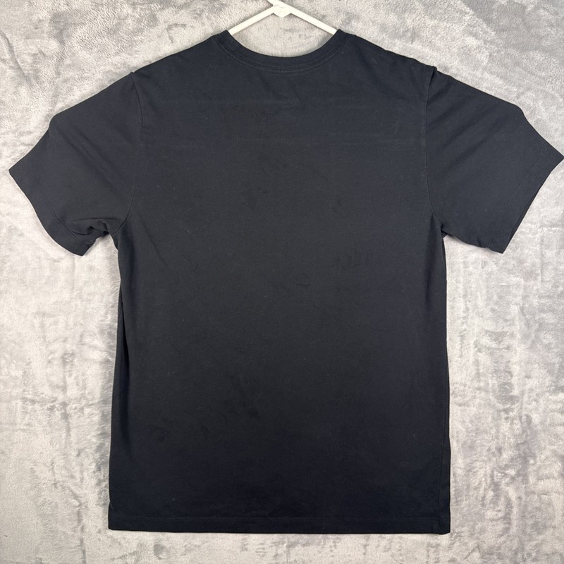 Nike M Black Logo T-Shirt “The Nike Tee” Athletic Fit Cotton Tee Swoosh Mens gallery