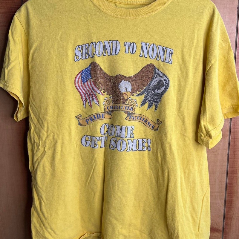 Vintage Second to None USA Veteran US Eagle POW MIA War Flag Military RARE