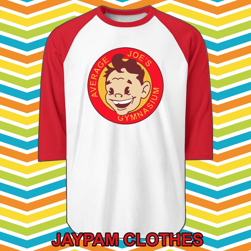 Average Joe’s Gymnasium Men’s Raglan Red Size S – 2XL