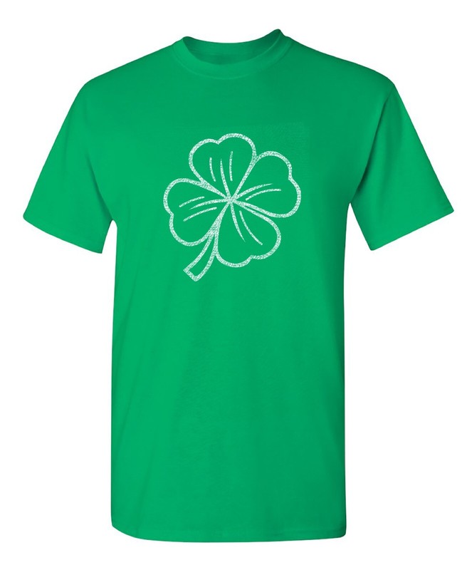 Vintage Clover Sarcastic Humor Graphic Novelty Funny T Shirt