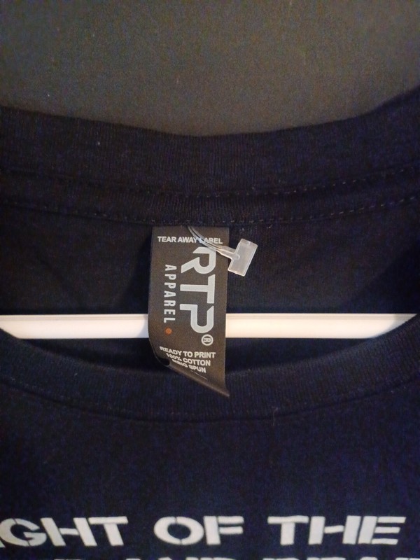 RTP Apparel Mens T Shirt Large Black 2nd Amendment 2A Ring Spun Cotton gallery