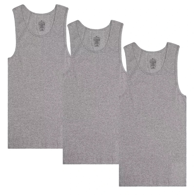 6-12 Pack Mens Tank Top 100% Cotton A-Shirt Wife Beater Undershirts Size S-2XL gallery