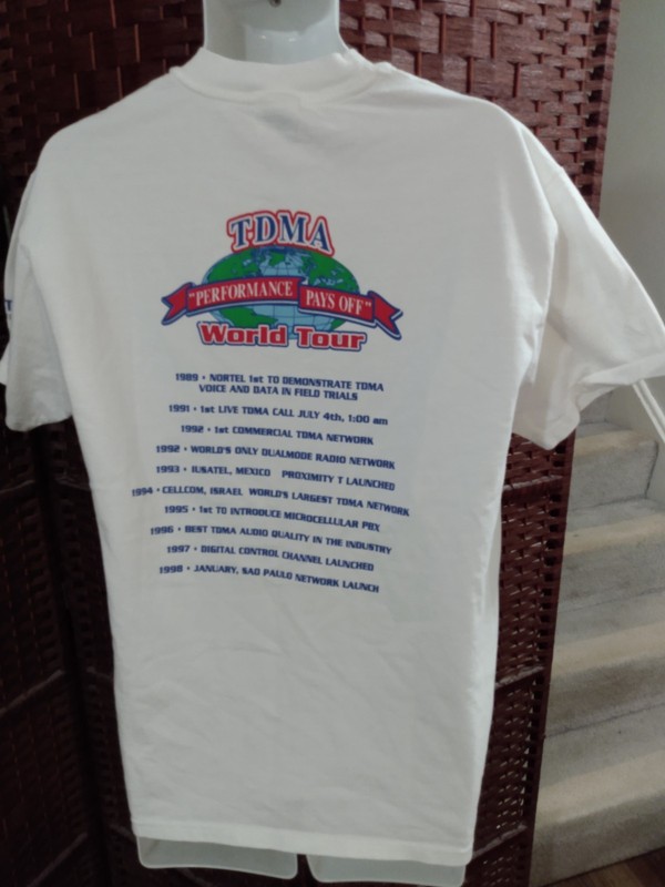 Vintage 90s Nortel Promo T Shirt Wireless Communication Northern Telecom Large