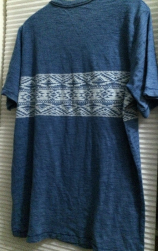Indigo Jacard Chest Stripe Tee XL Tall NWT Tee gallery