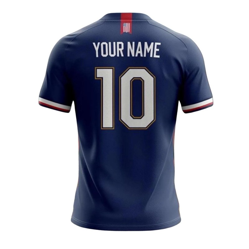 Custom USA Soccer Jersey Personalized Name Number American Flag Shirt gallery