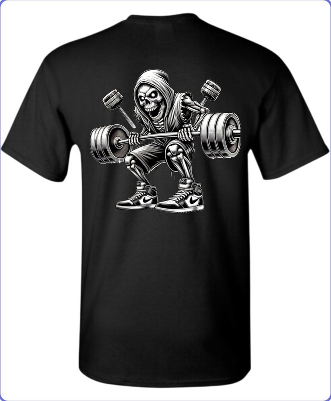 Skull Gym Men’s T-Shirt Till I Collapse Small To 3X-Large A