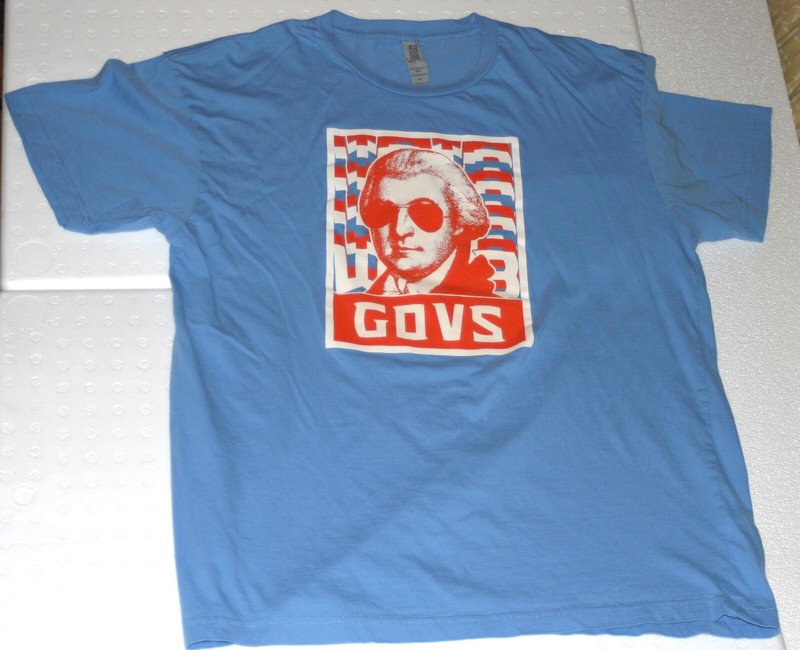 GOVS Cotton Heritage T-Shirt Soft 100% Ring Spun Cotton Men’s Large Nice