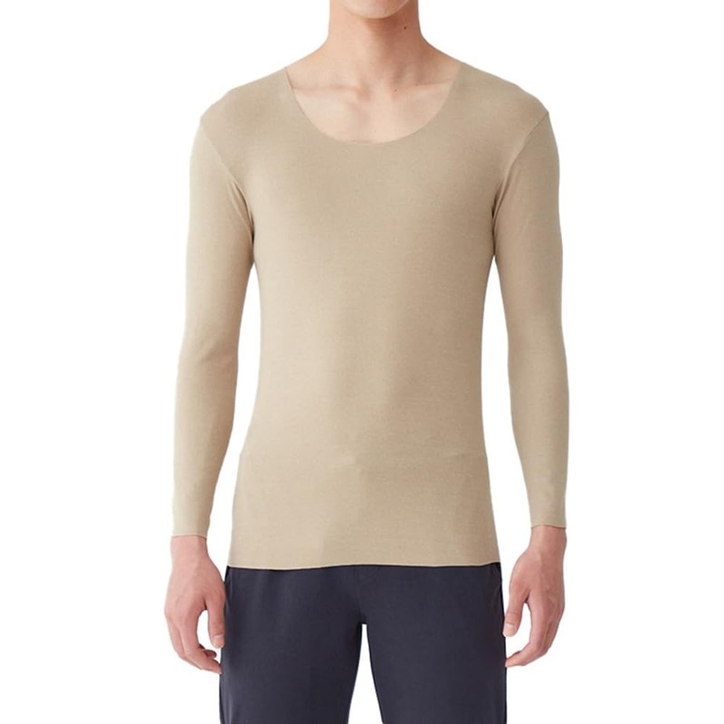 GUNZE YG NEXTRA Crew Neck Long Sleeve Thermal USA Cotton Made in Japan