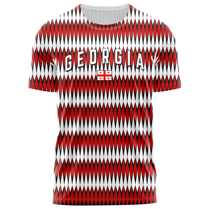 Georgia Retro Football Text Shirt Sports T Country Men European Tournament Su…