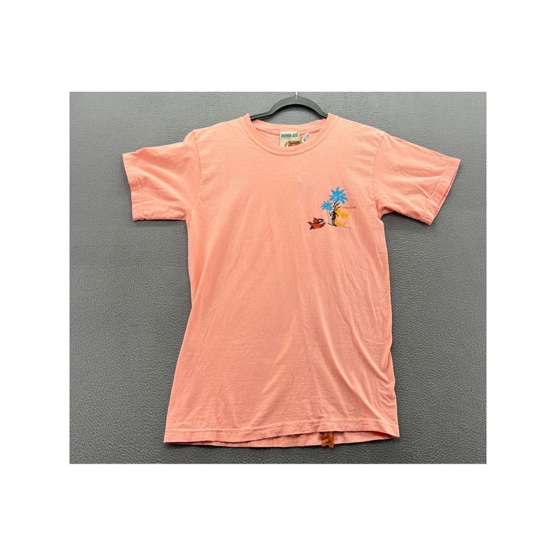 Pirana Joe Shirt Cayman Islands Graphic Tee Coral Pink Mens Medium NWT