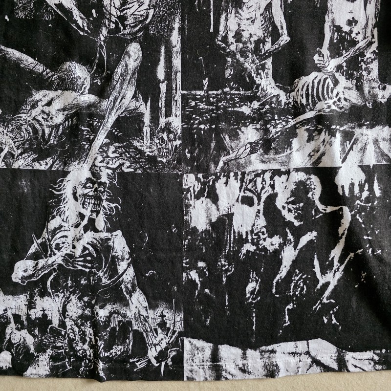 Cannibal Corpse Overprint All Over Print Tee Tshirt XL Upcycled gallery