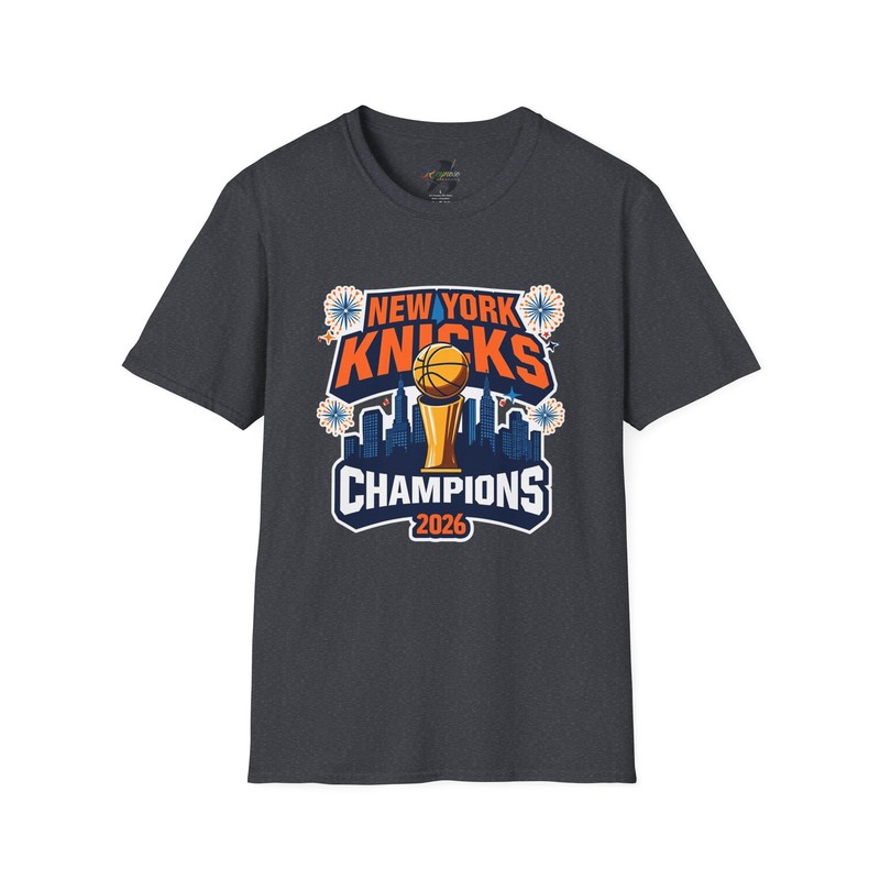 New York Knicks Champions T-Shirt | Basketball City Skyline
