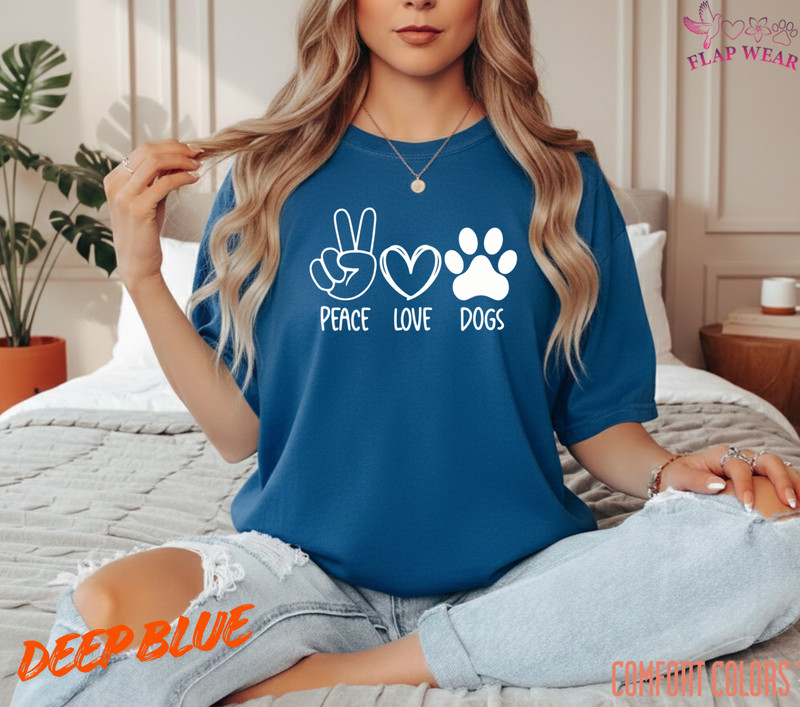 Unisex Peace Love Dogs T SHIRT,T shirt women,T shirt men,T shirt vintage Mom Dad gallery