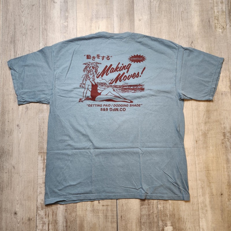 Cracked Racing T Shirt White | Mens streetwear Tee 8&9 MFG Clothing gallery