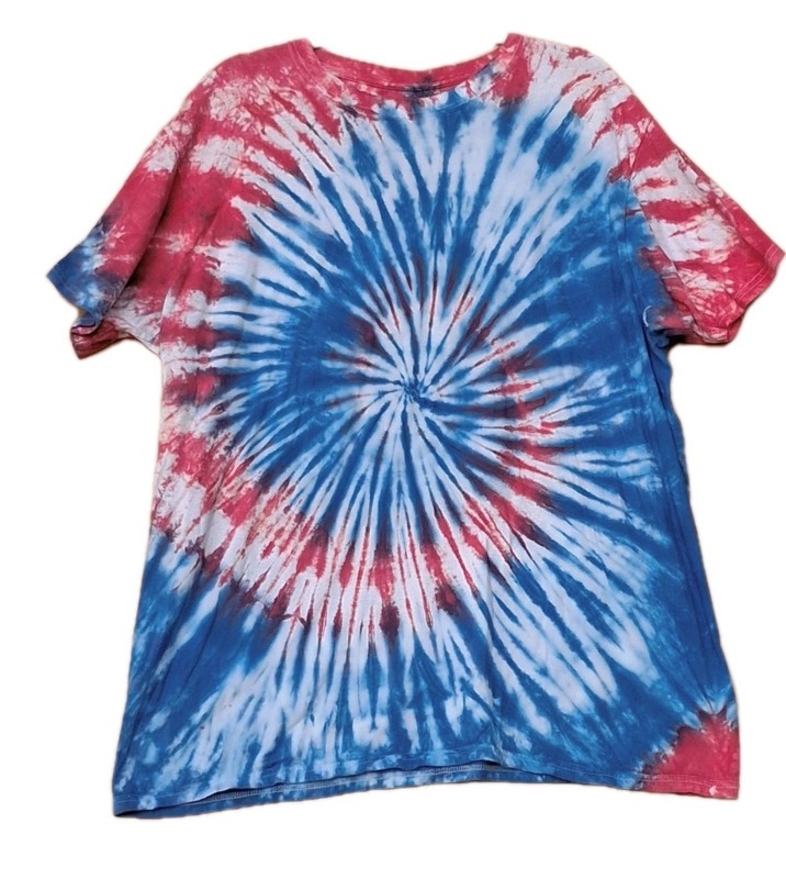 Spiral Tie Dye T-shirt top Men’s/Women’s Non Fade Handmade NEW Sz 2XL 50-52
