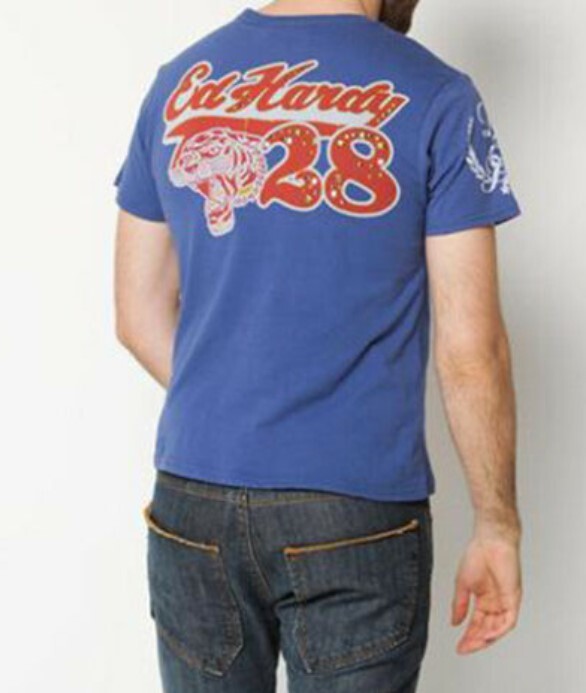Brand New Ed Hardy Graphic Uni-Sex Tshirt, Size Large