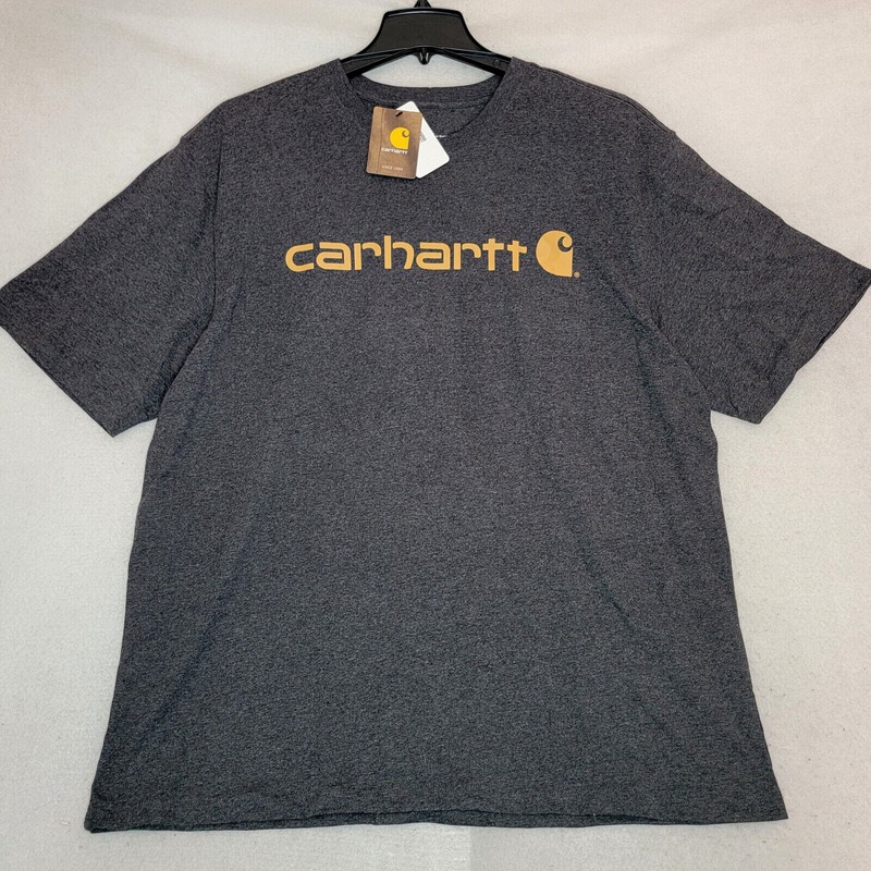 Carhartt ADULT GRAY Shirt XL EXTRA LARGE OUTDOOR WORK WEAR HEAVYWEIGHT LOGO NWT