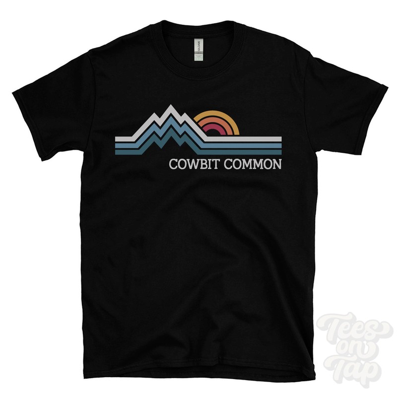 COWBIT COMMON RETRO LOGO PARODY T-SHIRT spalding lincolnshire england