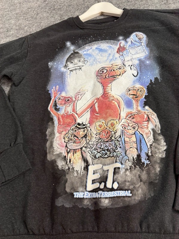 ET the Extra-Terrestrial (1982) Movie Poster Vintage Shirt Retro 80s Small N151 gallery