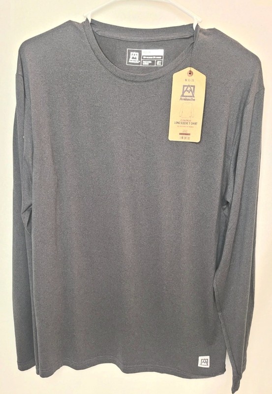 Rugged Elements Men’s XXL Navy BlUE Long-Sleeve Crewneck Shirt Durable Utility