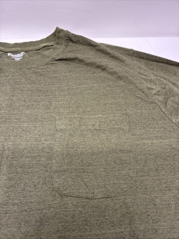 KingSize Shrink-Less Lightweight Longer-Length Crewneck Pocket T-Shirt gallery
