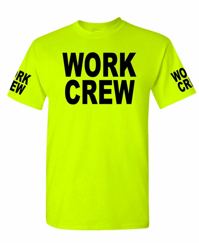 Work Crew – safety high visibility Tee T shirt