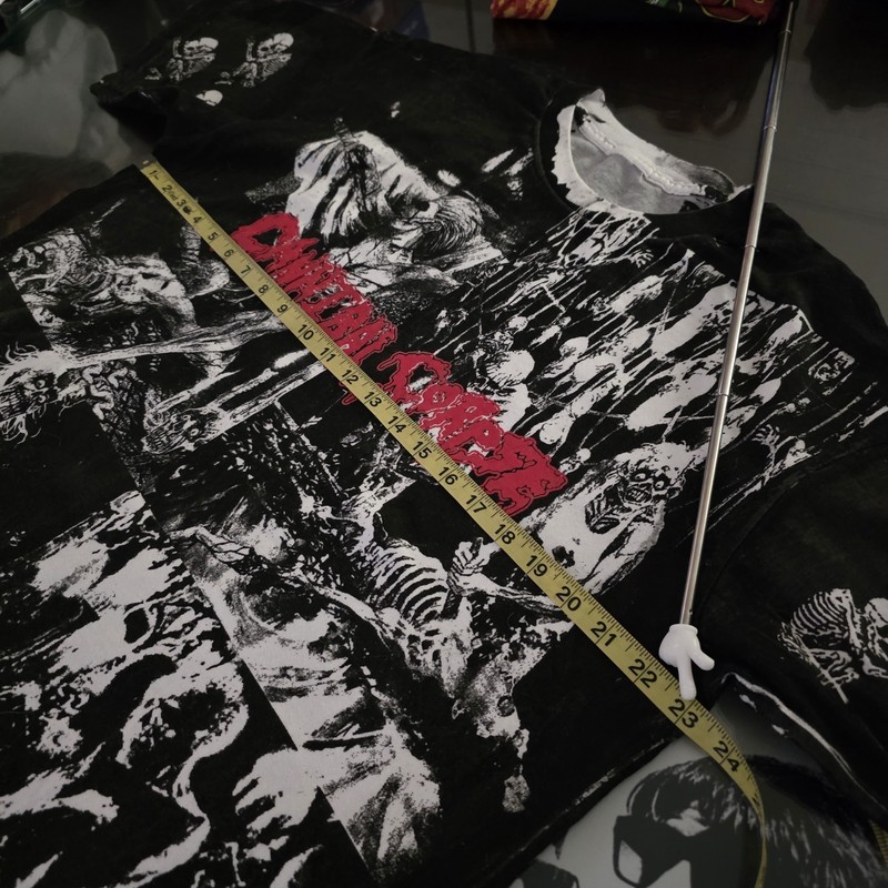 Cannibal Corpse Overprint All Over Print Tee Tshirt XL Upcycled gallery
