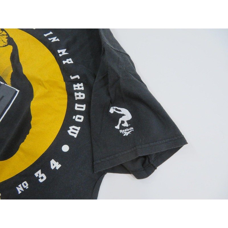 90s SHAQ T-Shirt, Reebok Shaquille O'Neal #34, Black Gold Graphic, Sz XL gallery