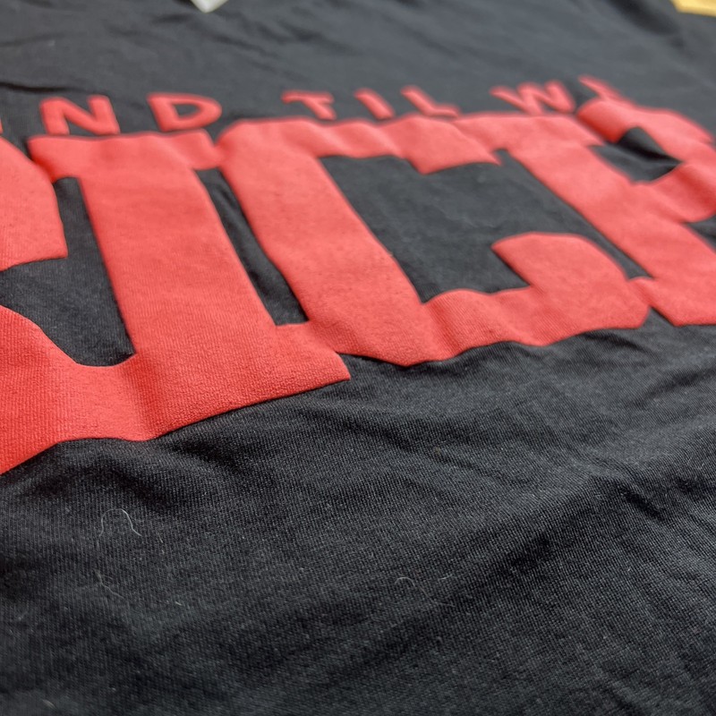 Grind Til We Rich Men’s Med Relaxed Fit Puff Print T Shirt. Melrose Boutique gallery