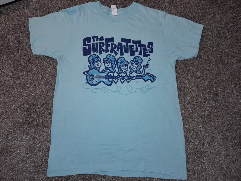 Surfrajettes Easy as Pie T-Shirt Unisex Small Authentic Purchased at Show