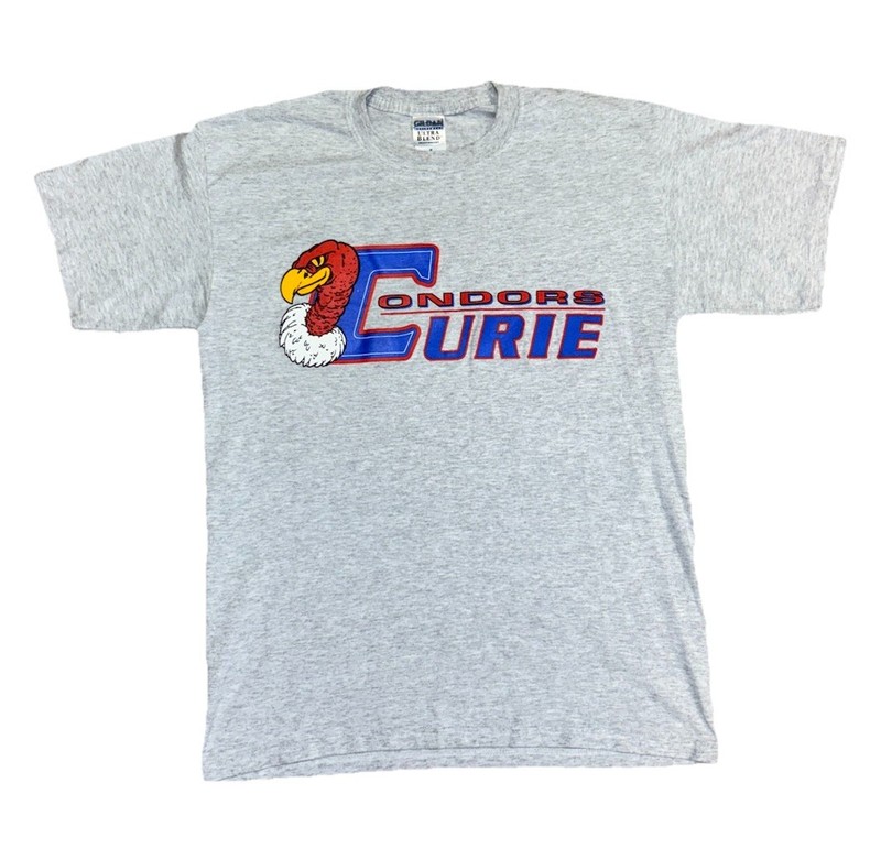 Vintage Gildan Activewear Heavy Weight Cotton Shirt Condors Curie High • Size M