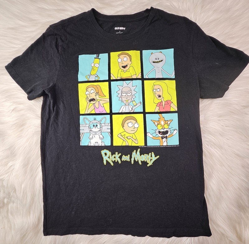 Rick and Morty Shirt (M) Cartoon Network Adult Swim - Old Navy gallery