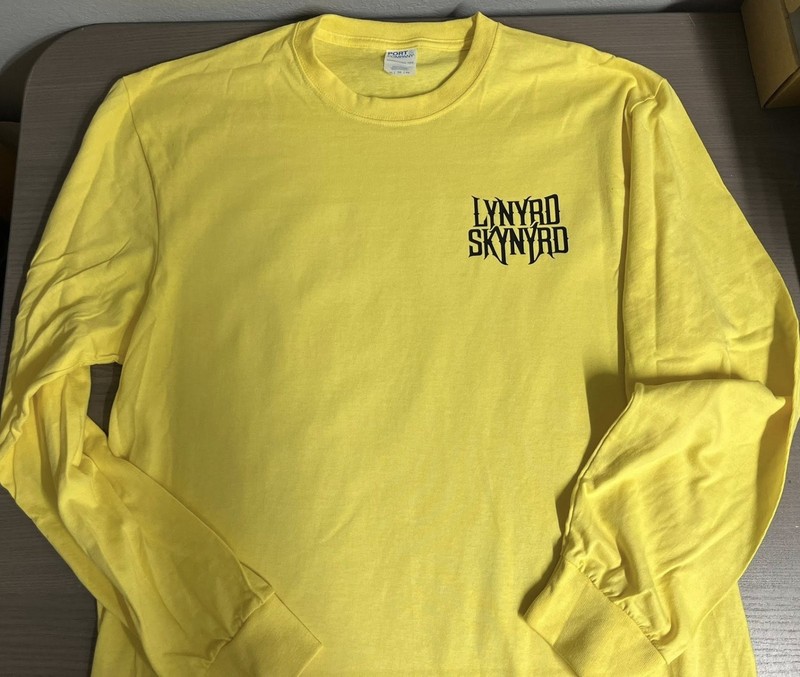 2 sided Lynyrd Skynyrd LONG SLEEVE T shirt Tee Music Rock Florida Band 1966
