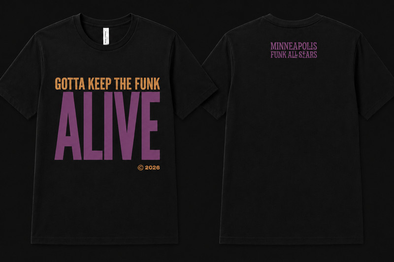 Minneapolis Funk All Stars Featuring St. Paul Limited Edition T-Shirt Black