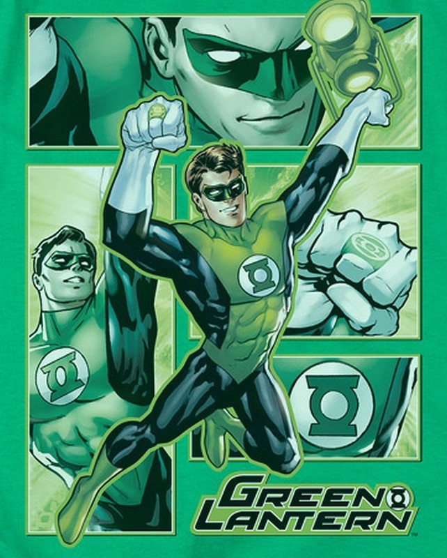 Green Lantern "Green Lantern Panels" T-Shirt - Through 4X gallery