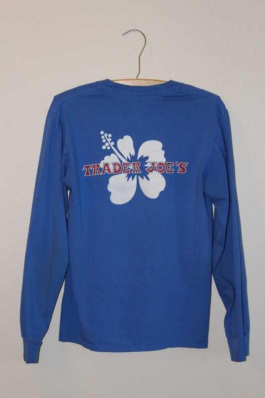 Trader Joe's Crew Member Long Sleeve T-Shirts Lot of 2 Size Small 100% Cotton gallery