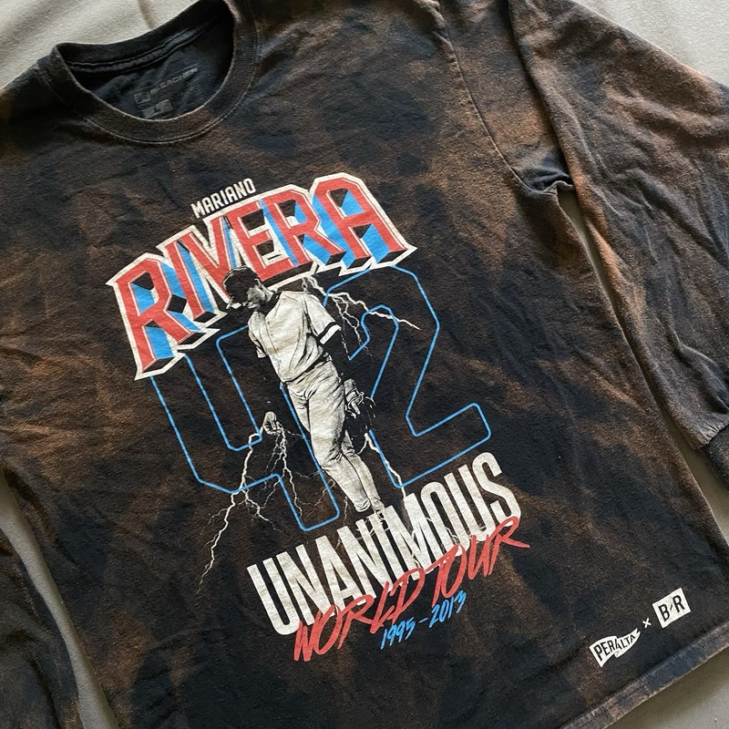 Bleacher Report Mariano Rivera World Tour Long Sleeve Shirt Mens L Black Bleach gallery