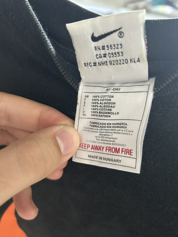 90’s Nike RARE Nederland Big Orange Swoosh T Shirt gallery