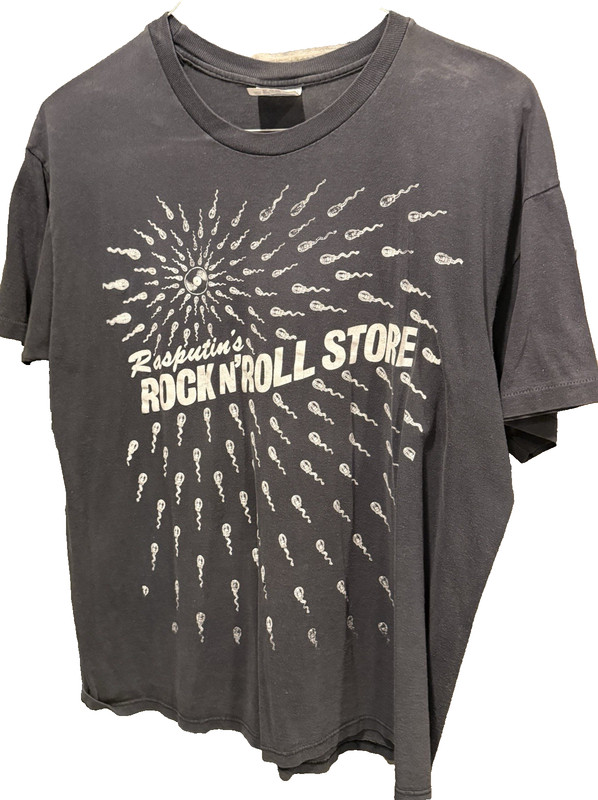 Vintage Rasputins Records Rock N Roll Store T Shirt Hanes USA 1980s Berkeley XL