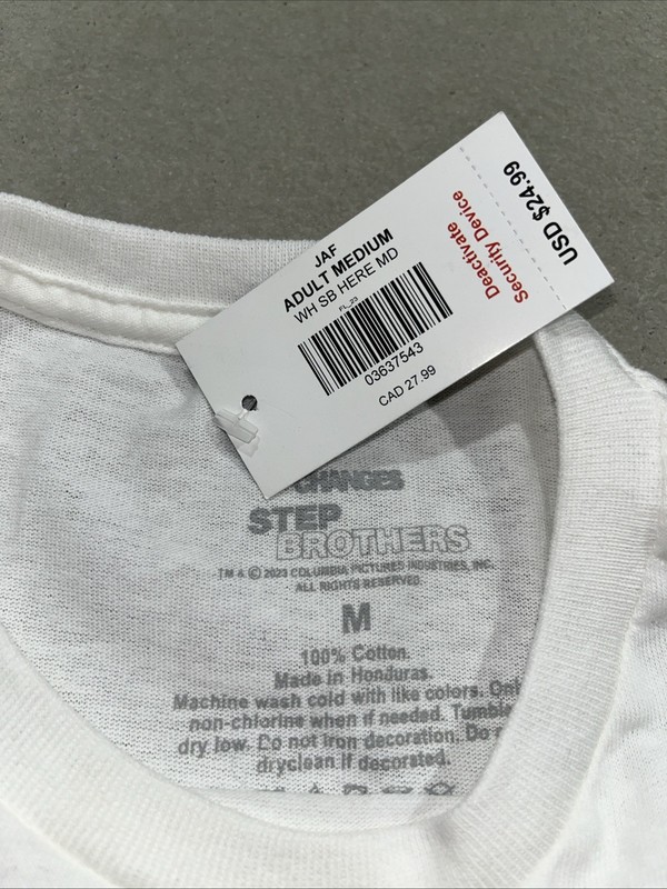 NWT Step Brothers We're here to F*** S*** Up Movie Graphic T-shirt Sz M New gallery