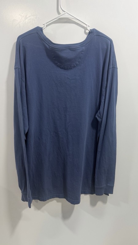Duluth Trading Co Men's Longtail XL Blue 100% Cotton Long Sleeve Shirt gallery