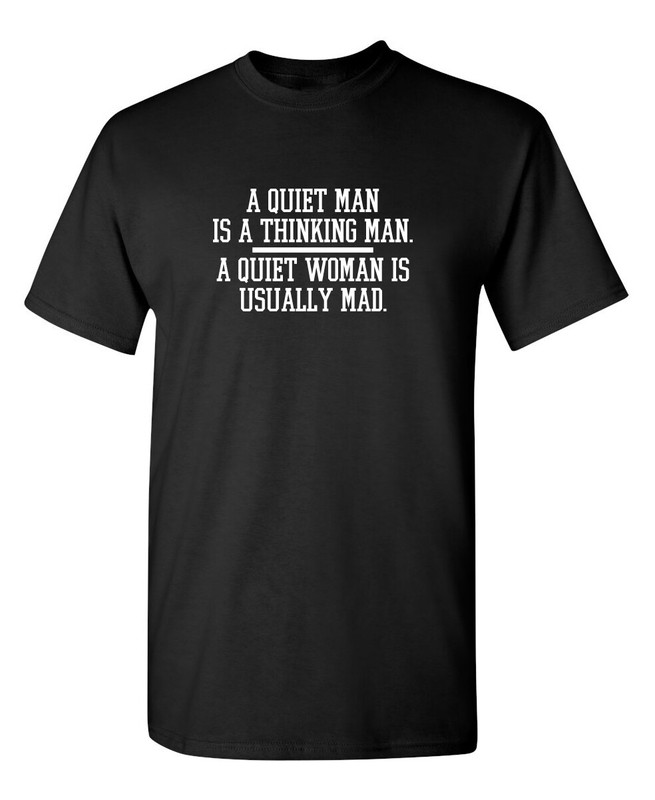 A Thinking Man Sarcastic Humor Graphic Super Soft Ring Spun Funny T Shirt