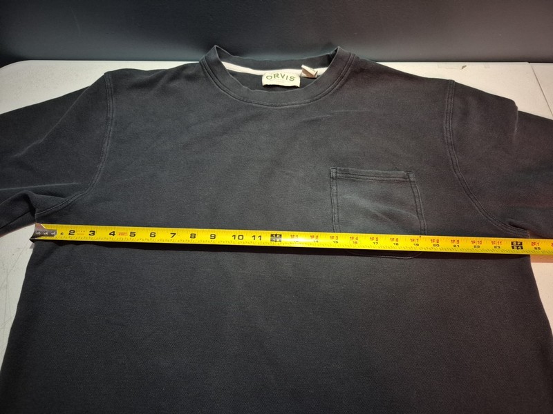 Vintage Orvis Pocket Shirt Short Sleeve Casual Navy Blue Size XL Tee gallery