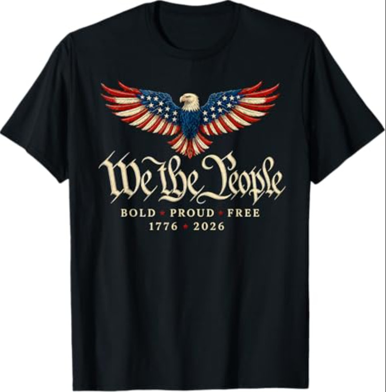 250th Anniversary USA Shirt Patriotic Eagle 1776 2026 Flag Tees T Shirts for Men