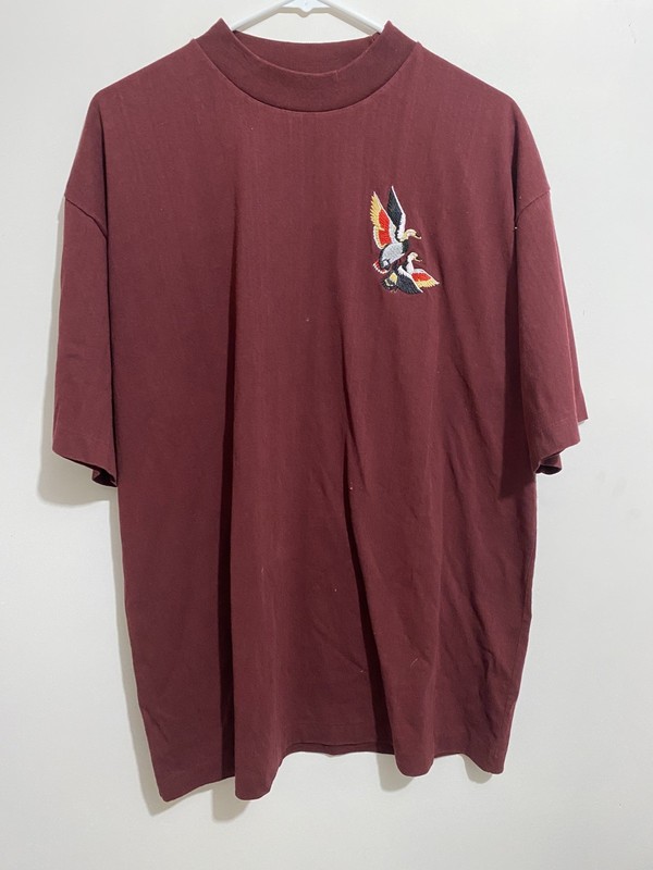 Vtg Mallard Duck Embroidered Nature Hunting Shirt Xl