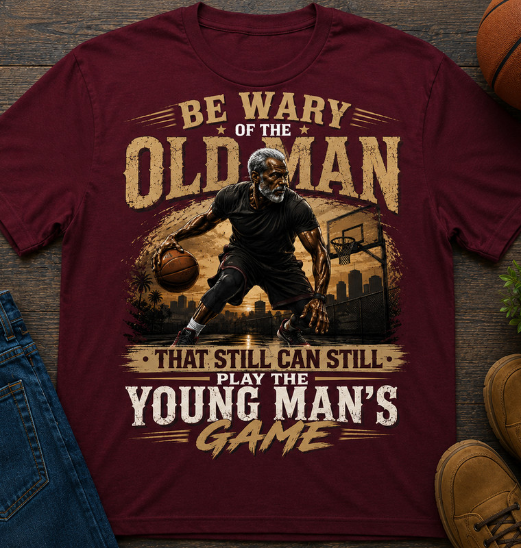 Pro Club Shakawear Big & TalBe Wary of the Old Man Tee Shirt Graphic Streetwear